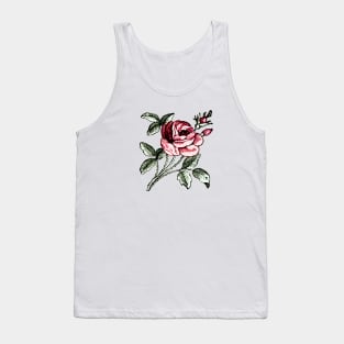 Shabby chic vintage rose Tank Top